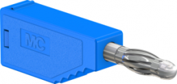 4 mm plug, solder connection, 2.5 mm², blue, 22.2632-23
