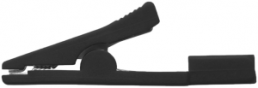 Alligator clip, black, max. 8 mm, socket 2 mm, AK 2799 NI / SW