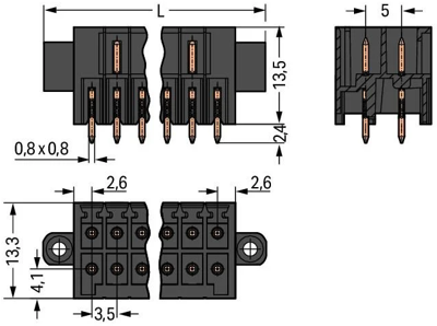 713-1415/117-000 WAGO PCB Connection Systems Image 2