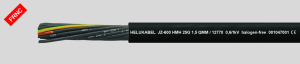 Polymer control line JZ-600 HMH 2 x 1.5 mm², AWG 16, unshielded, black