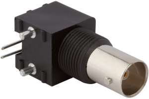 BNC socket 75 Ω, solder connection, angled, 031-71046