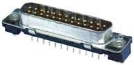 D-Sub plug, 15 pole, standard, equipped, straight, solder pin, 6-338310-2