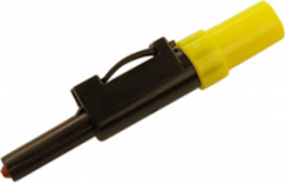4 mm plug, solder connection, 2.5 mm², CAT O, yellow, SLS 10 B GE