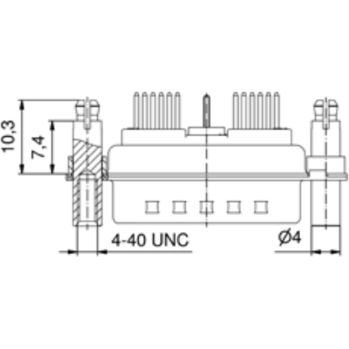 3H45W2PAR76F20X CONEC D-Sub Connectors Image 2