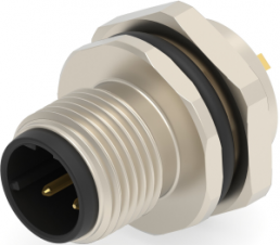 Circular connector, 3 pole, solder cup, straight, T4132512031-000