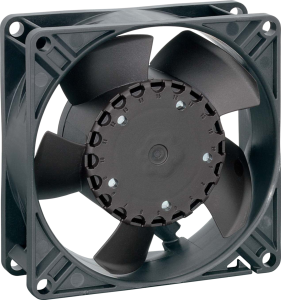 DC axial fan, 12 V, 92 x 92 x 32 mm, 80 m³/h, 37 dB, ball bearing, ebm-papst, 3312 NNR