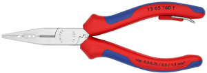 Electricians' Pliers with multi-component grips,, tool tether point 160 mm