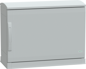 Control cabinet, (H x W x D) 500 x 750 x 320 mm, IP44, polyester, light gray, NSYPLAZT573G