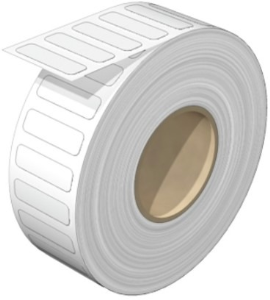 Polyester Device marker, (L x W) 27 x 8 mm, white, Roll with 1000 pcs
