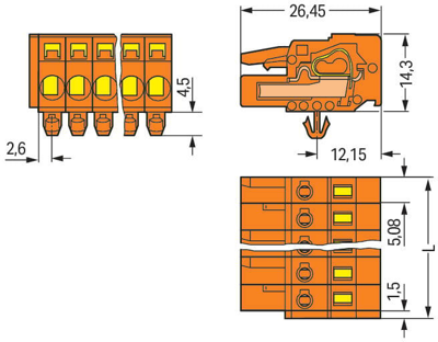 231-304/008-000 WAGO PCB Connection Systems Image 2