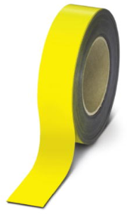 Magnetic sign, 40 mm, tape yellow, 15 m, 1014314