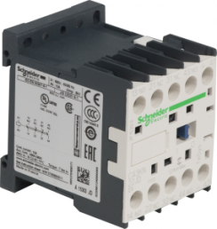 Auxiliary contactor, 4 pole, 10 A, 2 Form A (N/O) + 2 Form B (N/C), coil 12 VDC, screw connection, CA3KN22JD