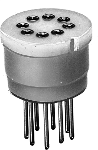 Semiconductor socket, 8 pole, CuZn-alloy for TO-5