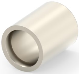 Butt connector, uninsulated, 8.0 mm², AWG 8, 9.53 mm