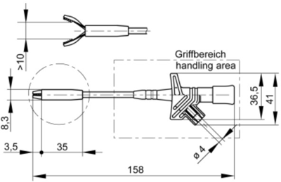 972308100 Hirschmann Test & Measurement Aligator Clips Image 2