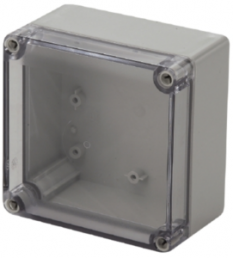 Polycarbonate enclosure, (L x W x H) 75 x 125 x 125 mm, gray/transparent, IP67, 9535240000