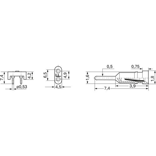 PQ 18 G Fischer Elektronik Semiconductor Sockets, Holders Image 2
