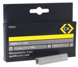 Cable Staples 7.5mm wide x 11.1mm deep Box Of 1000