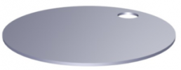 Stainless steel label, (L x W) 30 x 30 mm, silver, 200 pcs