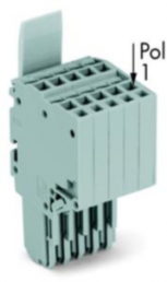 2-wire female connector, 5 pole, pitch 3.5 mm, 0.5-1.5 mm², AWG 20-16, straight, 13.5 A, 500 V, push-in, 2020-205/124-000
