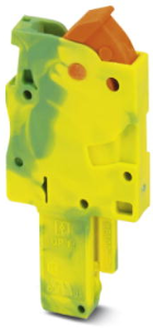 Plug, quick connection, 0.25-1.5 mm², 1 pole, 17.5 A, 6 kV, yellow/green, 3051030