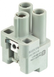 Socket contact insert, 3A, 2 pole, unequipped, crimp connection, with PE contact, 09120023151