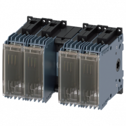 Switch-disconnector with fuse, 4 pole, 32 A, (W x H x D) 181 x 122 x 130.5 mm, DIN rail, 3KF1403-0MB11