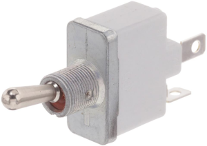 Toggle switch, metal, 1 pole, latching, On-Off, 15 A/28 VDC, silver-plated, 3531-021N000
