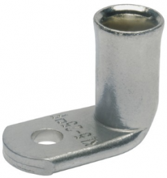 Uninsulated Angled tub cable lug with viewing hole, 35 mm², 10.5 mm, M10
