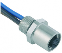 Sensor actuator cable, M5-flange socket, straight to open end, 3 pole, 0.2 m, 1 A, 09 3106 00 03