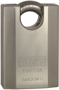 Padlock, level 15, shackle (H) 20 mm, special steel, (B) 70 mm, K19070XD