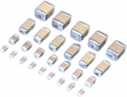 Ceramic capacitor, 10 µF, 50 V (DC), ±20 %, SMD 1210, X7R, C1210X106M050T
