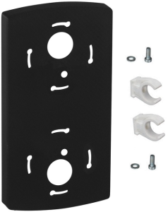 Mounting kit, black, (L x W x H) 60 x 101 x 192 mm, for FlatSIGN, 975 691 01