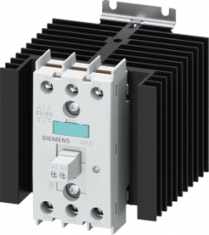 Solid state contactor, 3 pole, 40 A, 48-600 VAC, 2 Form A (N/O), coil 180-230 VAC, screw connection, 3RF2440-1AB55