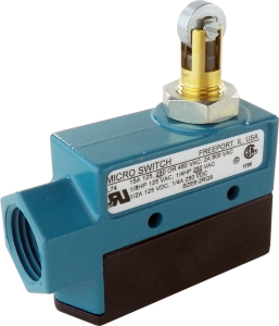 Switch, 1 pole, 1 Form C (NO/NC), roller plunger, screw connection, IP40, BZE6-2RQ9