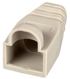 Bend protection sleeve RJ45 beige, with latching nose protection, 100 pieces