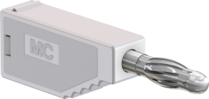 4 mm plug, solder connection, 1.0 mm², white, 22.2627-29