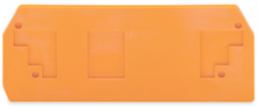 End and intermediate plate, orange