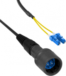 FO patch cable, LC to LC-plug, 100 m, OS1, singlemode 9/125 µm