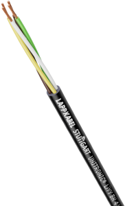 PVC data cable, 10-wire, 0.34 mm², AWG 22, black, 1030244