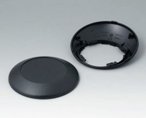ABS enclosure, (W x H) 35.15 x 38 mm, black (RAL 9005), B5010209