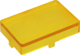 Aperture, rectangular, (L x W x H) 20.85 x 14 x 5.5 mm, yellow, for short-stroke pushbutton, 5.46.681.023/1403