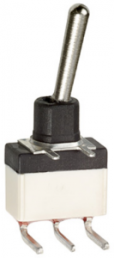 Toggle switch, metal, 2 pole, latching, On-On, 4 A/30 VDC, silver-plated, SW246A-7