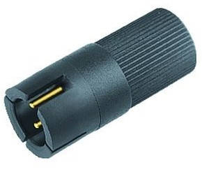 Plug, 4 pole, solder connection, snap-in, straight, 09 9767 00 04