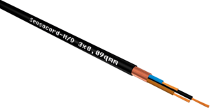 PUR/PVC control line Sensocord-M/D 5 x 0.09 mm², shielded, black
