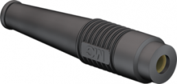 4 mm insulating grommet, solder connection, black, 64.1004-21