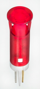 LED signal light, 220 V (AC), red, 6 cd, Mounting Ø 8 mm, LED number: 1