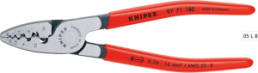 Crimping pliers for wire end ferrules, 0.25-16 mm², AWG 23-5, Knipex, 97 71 180