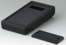 ABS handheld enclosure, (L x W x H) 152 x 83 x 33.5 mm, black (RAL 9005), IP65, A9073309