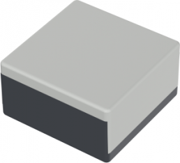 Polystyrene enclosure, (L x W x H) 75 x 75 x 40 mm, gray (RAL 7001), IP40, 06075000